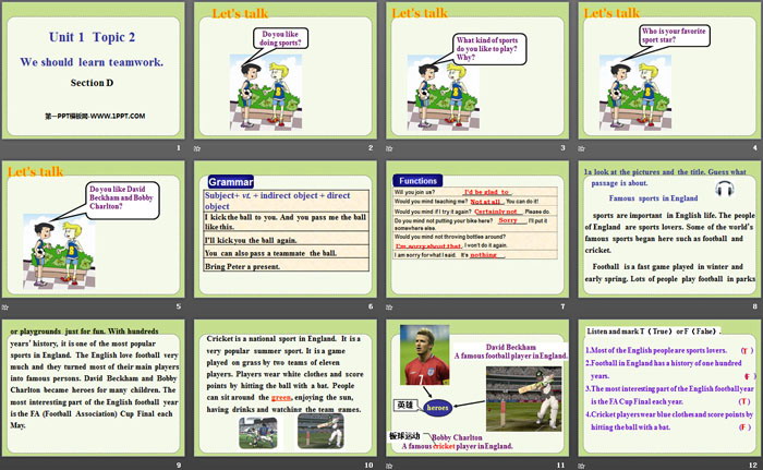 图片[2]-《We should learn teamwork》SectionD PPT-第一PPT