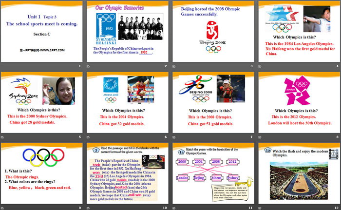图片[2]-《The school sports meet is coming》SectionC PPT-第一PPT
