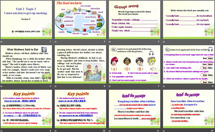 图片[2]-《I must ask him to give up smoking》SectionC PPT-第一PPT