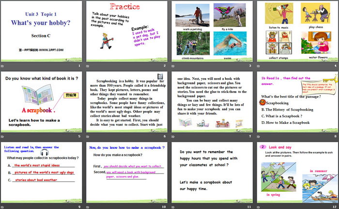 图片[2]-《What’s your hobby?》SectionC PPT-第一PPT