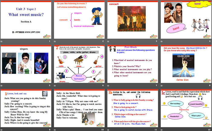 图片[2]-《What sweet music?》SectionA PPT-第一PPT