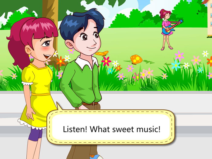 图片[1]-《What sweet music?》SectionB Flash动画课件-第一PPT
