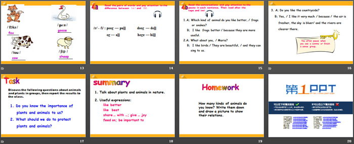 图片[3]-《Which do you like betterplants or animals?》SectionB PPT-第一PPT