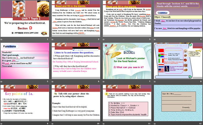 图片[2]-《We’re preparing for a food festival》SectionD PPT-第一PPT