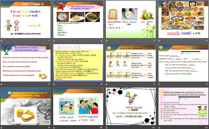 图片[2]-《I’m not sure whether I can cook it well》SectionB PPT-第一PPT