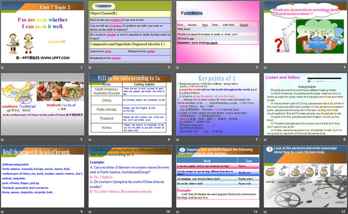 图片[2]-《I’m not sure whether I can cook it well》SectionD PPT-第一PPT