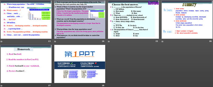 图片[3]-《The population in developing countries is growing faster》SectionB PPT-第一PPT