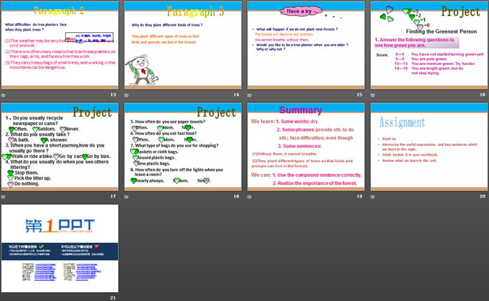 图片[3]-《What can we do at home to protect the environment?》SectionD PPT-第一PPT