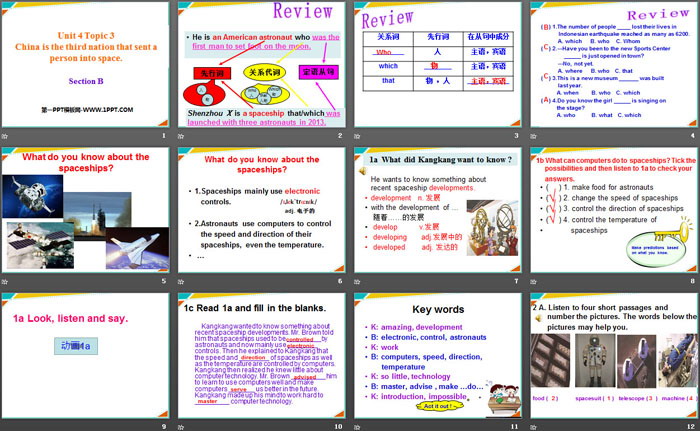 图片[2]-《China is the third nation that sent a person into space》SectionB PPT-第一PPT
