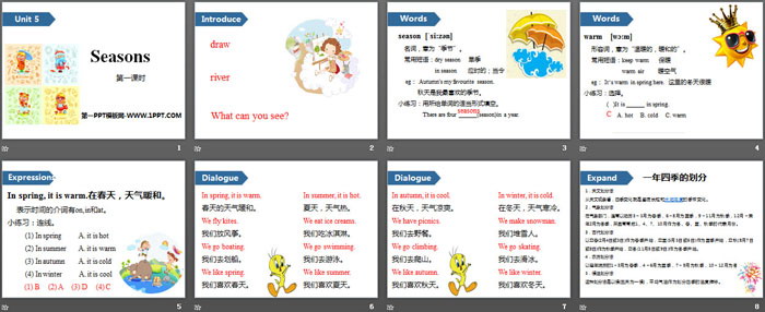 图片[2]-《Seasons》PPT(第一课时)-第一PPT