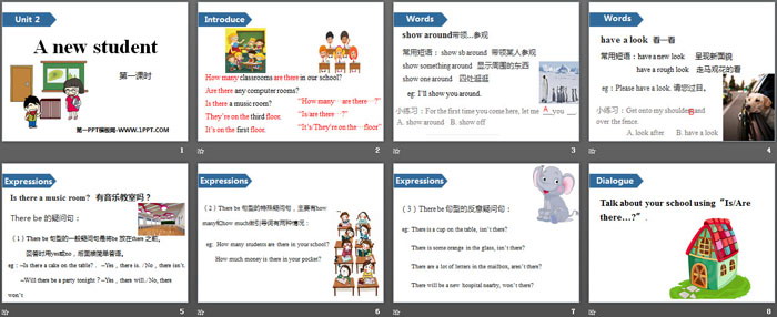 图片[2]-《A new student》PPT(第一课时)-第一PPT
