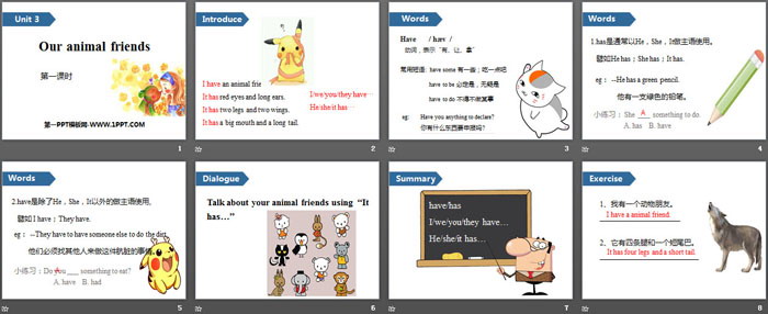 图片[2]-《Our animal friends》PPT(第一课时)-第一PPT