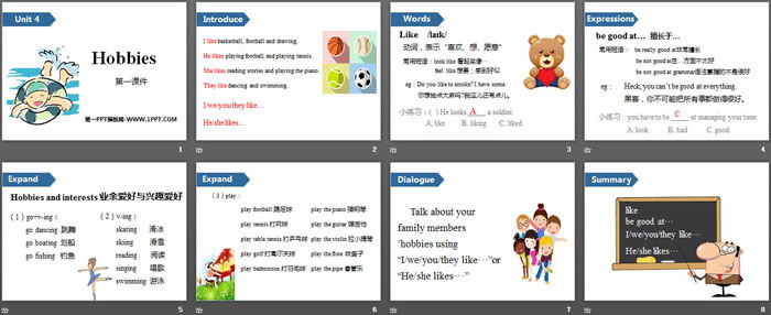 图片[2]-《Hobbies》PPT(第一课时)-第一PPT