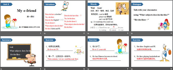 图片[2]-《My e-friend》PPT(第一课时)-第一PPT