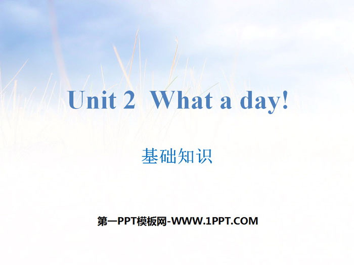 图片[1]-《What a day!》基础知识PPT-第一PPT