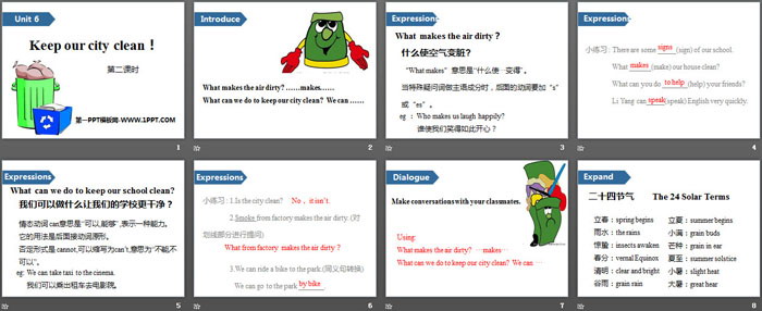 图片[2]-《Keep our city clean》PPT(第二课时)-第一PPT