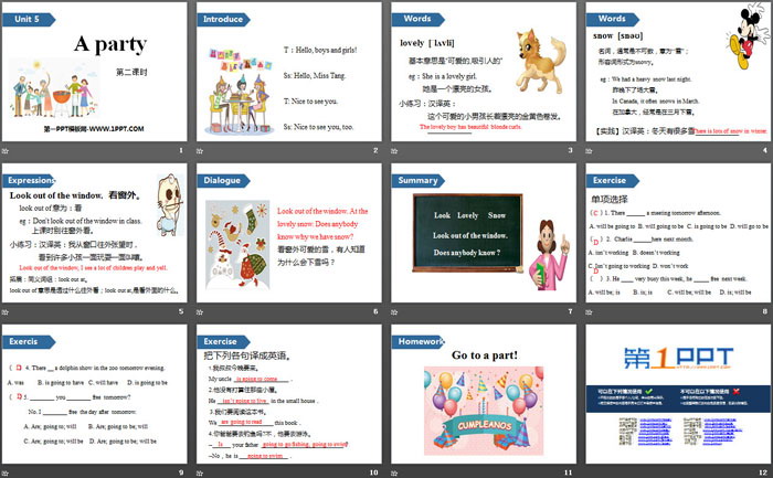 图片[2]-《A party》PPT(第二课时)-第一PPT