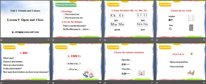 图片[2]-《Open and Close》Friends and Colours PPT教学课件-第一PPT