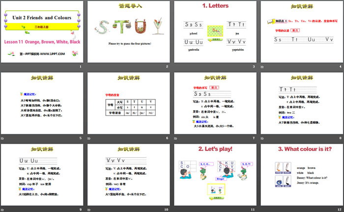 图片[2]-《Orange,Brown,White,Black》Friends and Colours PPT课件-第一PPT