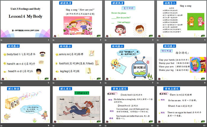 图片[2]-《My Body》Feelings and Body PPT-第一PPT