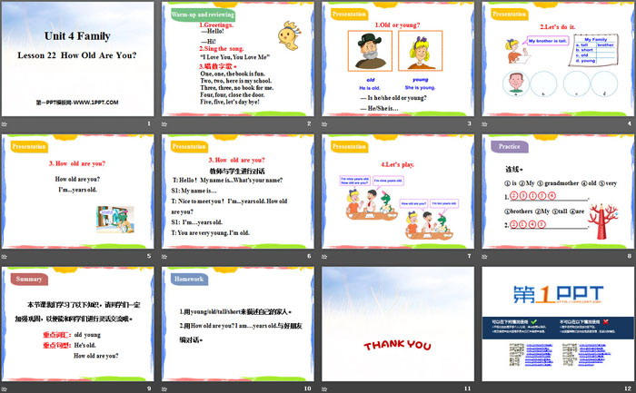 图片[2]-《How old are you?》Family PPT教学课件-第一PPT