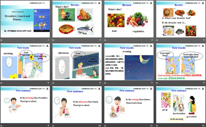 图片[2]-《Breakfast,Lunch and Dinner》Food and Meals PPT课件-第一PPT