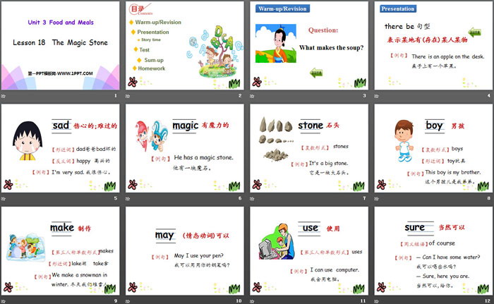 图片[2]-《The Magic Stone》Food and Meals PPT课件-第一PPT