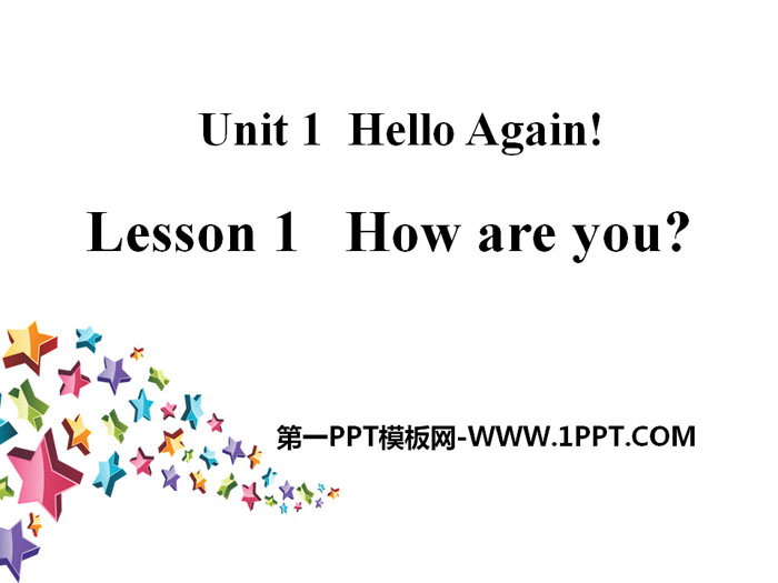 图片[1]-《How are you?》Hello Again! PPT-第一PPT
