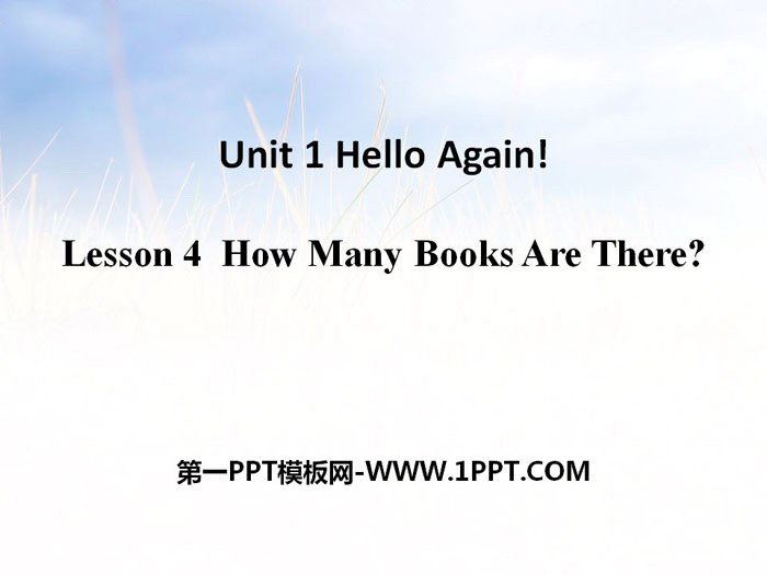 图片[1]-《How Many Books Are There?》Hello Again! PPT-第一PPT
