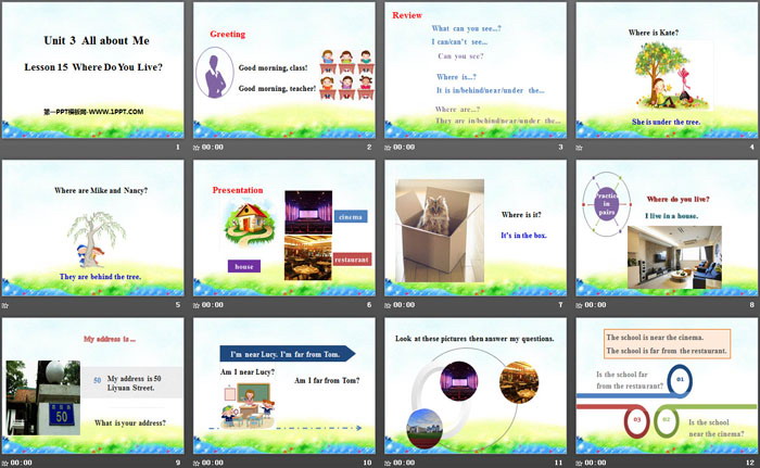 图片[2]-《Where Do You Live?》All about Me PPT-第一PPT