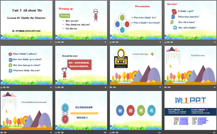 图片[2]-《Maddy the Monster》All about Me PPT-第一PPT