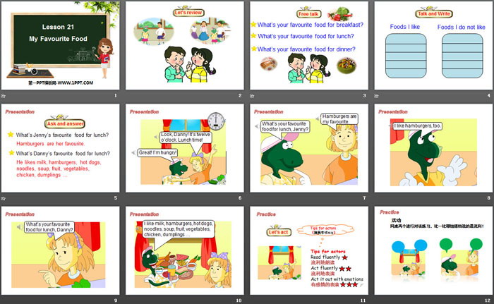 图片[2]-《My Favourite Food》My Favourites PPT课件下载-第一PPT