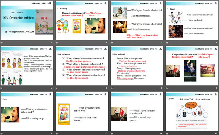 图片[2]-《My Favourite School Work》My Favourites PPT课件-第一PPT