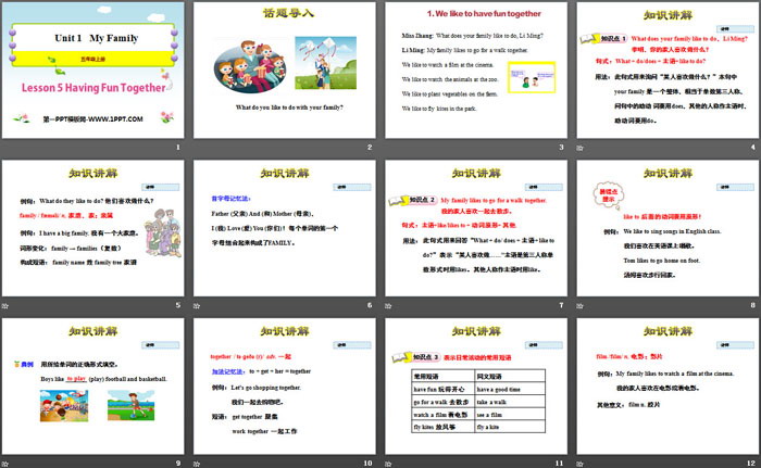 图片[2]-《Having Fun Together》My Family PPT教学课件-第一PPT