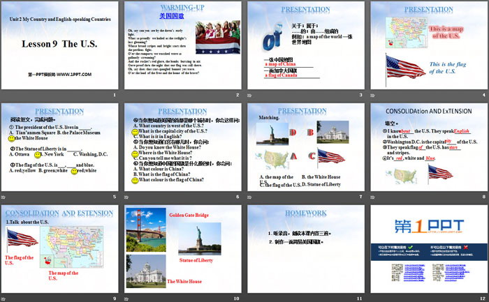 图片[2]-《The U.S.》My Country and English-speaking Countries PPT课件-第一PPT