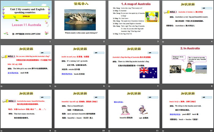 图片[2]-《Australia》My Country and English-speaking Countries PPT教学课件-第一PPT