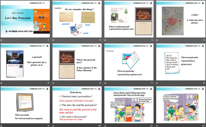 图片[2]-《Let’s Buy Postcards!》Writing Home PPT教学课件-第一PPT