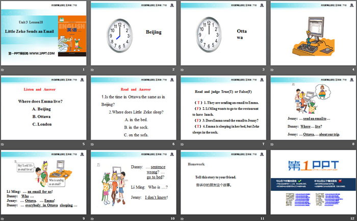 图片[2]-《Little Zeke Sends an Email》Writing Home PPT课件-第一PPT