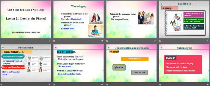 图片[2]-《Look at the Photos!》Did You Have a Nice Trip? PPT-第一PPT