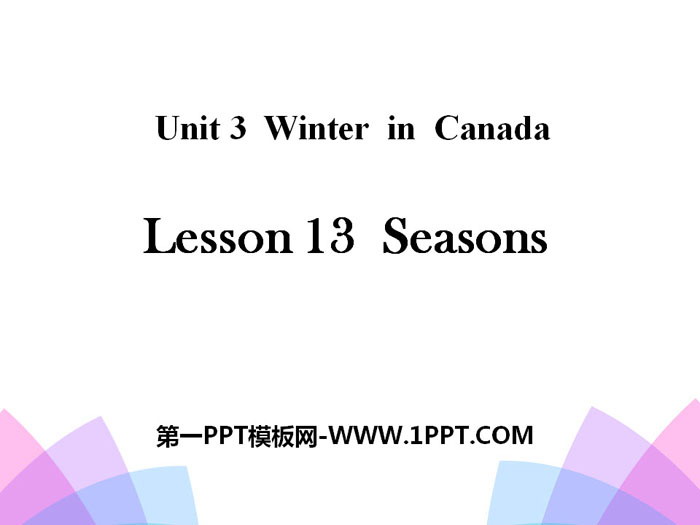 图片[1]-《Seasons》Winter in Canada PPT-第一PPT