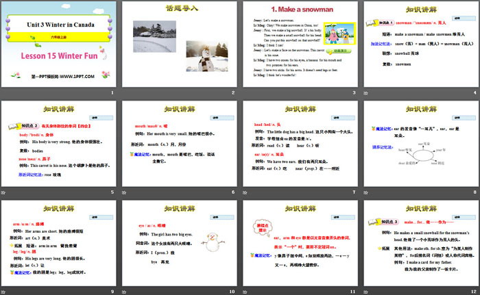 图片[2]-《Winter Fun》Winter in Canada PPT教学课件-第一PPT