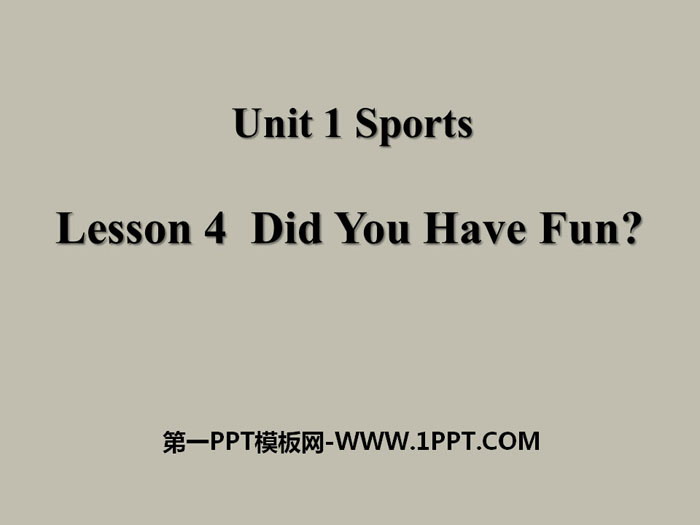 图片[1]-《Did You Have Fun?》Sports PPT-第一PPT