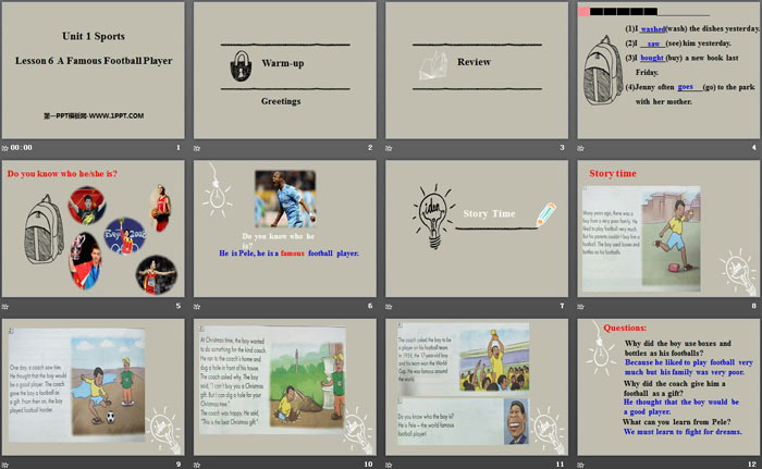 图片[2]-《A Famous Football Player》Sports PPT-第一PPT