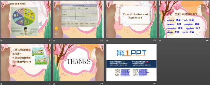 图片[3]-《Eat More Vegetables and Fruit!》Good Health to You! PPT-第一PPT
