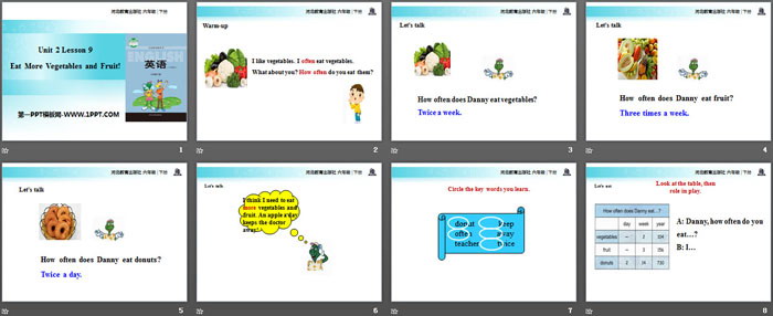 图片[2]-《Eat More Vegetables and Fruit!》Good Health to You! PPT教学课件-第一PPT