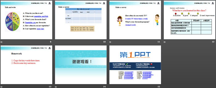 图片[3]-《Eat More Vegetables and Fruit!》Good Health to You! PPT教学课件-第一PPT