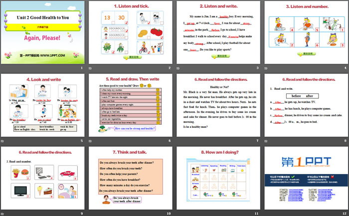图片[2]-《Again,Please!》Good Health to You! PPT-第一PPT