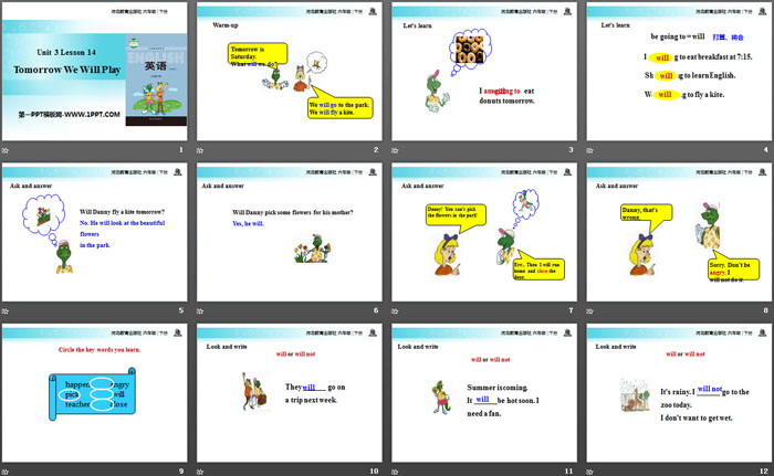 图片[2]-《Tomorrow We Will Play》What Will You Do This Summer? PPT教学课件-第一PPT