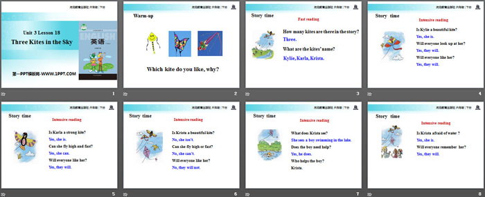 图片[2]-《Three Kites in the Sky》What Will You Do This Summer? PPT教学课件-第一PPT
