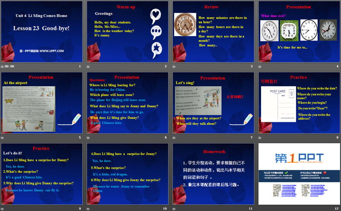图片[2]-《Good-bye!》Li Ming Comes Home PPT-第一PPT